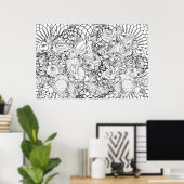 Kaninchen Reich Poster (Heimbüro)