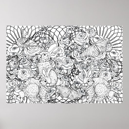 Kaninchen Reich Poster (Vorne)