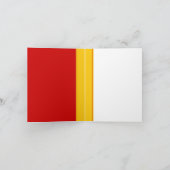 Kaninchen rot Danke Notizkarte (Innenseite)