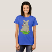 Kaninchen Rotwein T-Shirt (Vorne ganz)