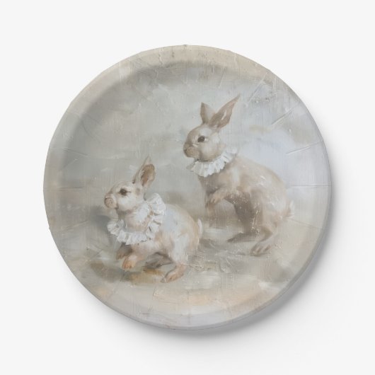 Kaninchen - Runde Papierplatten Pappteller (Vorderseite)
