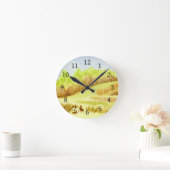 Kaninchen Runde Wanduhr (Zuhause)