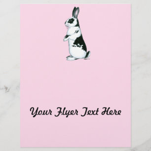 Kaninchen: Schwarz und Weiß Flyer
