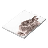 Kaninchen Schwarzweiß Notizblock (Rotiert)