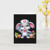Kaninchen-Scrub zu Ostern Karte (Gelbe Blume)