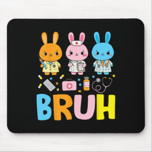 Kaninchen-Scrub zu Ostern Mousepad