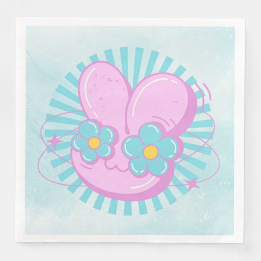 Kaninchen Serviette (Vorderseite)