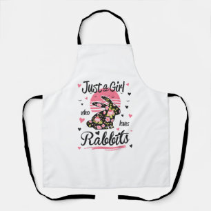 Kaninchen-Shirt. Nur ein Mädchen, das Kaninchen Li Schürze