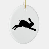 Kaninchen-Silhouette Keramik Ornament (Rechts)