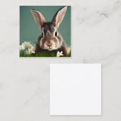 Kaninchen sind kleine Säugetiere, die für ihre nie Quadratische Visitenkarte (Vorne/Hinten)