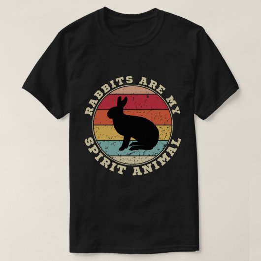 Kaninchen sind mein geistiger tierischer T - Shirt (Design vorne)