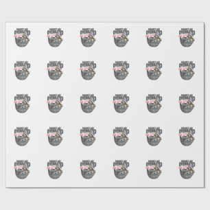 Kaninchen sind überbewertet Bleib wild Waschbär Ei Geschenkpapier