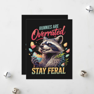 Kaninchen sind überbewertet Bleibt wild Feiertagskarte