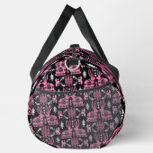 Kaninchen Skandinavische Volkskunst Duffle Bag (Rechts)