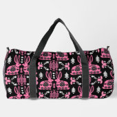 Kaninchen Skandinavische Volkskunst Duffle Bag (Rückseite)