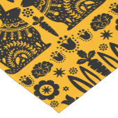 Kaninchen Skandinavische Volkskunst Kurzer Tischläufer (Ecke)