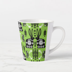 Kaninchen Skandinavische Volkskunst Milchtasse