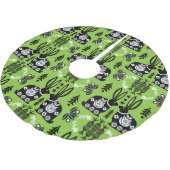 Kaninchen Skandinavische Volkskunst Polyester Weihnachtsbaumdecke (Schrägansicht)