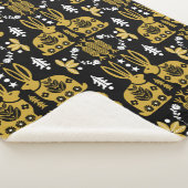 Kaninchen Skandinavische Volkskunst Sherpadecke (3/4)