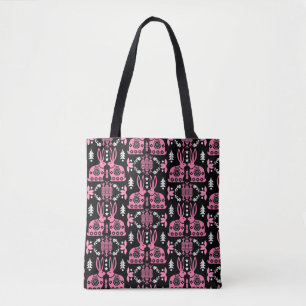 Kaninchen Skandinavische Volkskunst Tasche