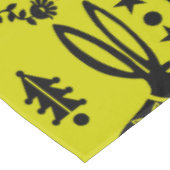 Kaninchen Skandinavische Volkskunst Tischdecke (Schrägansicht)