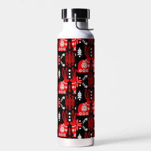 Kaninchen Skandinavische Volkskunst Trinkflasche