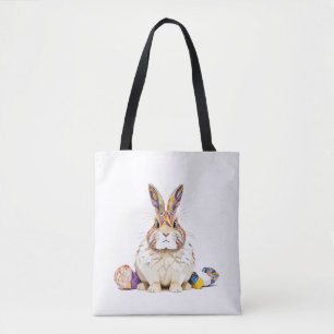 Kaninchen spielerisch Adorable Fun Tier farbenfroh Tasche