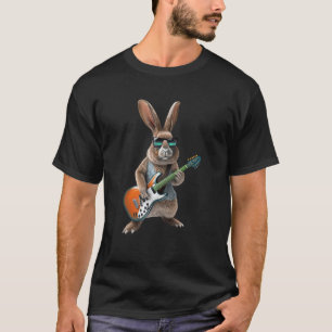 Kaninchen spielt elektrische Gitarre - Tier Kaninc T-Shirt