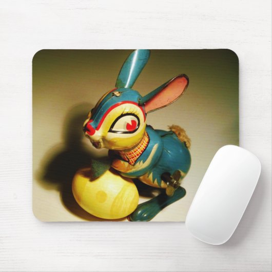 Kaninchen Spielzeug und Ostergelbe Ei Mousepad (Mit Mouse)