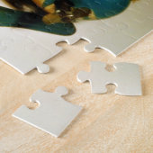 Kaninchen Spielzeug und Ostergelbe Ei Puzzle (Seite)