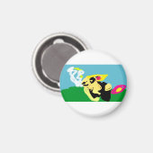 Kaninchen Spring  Magnet (Vorderseite/Rückseite)