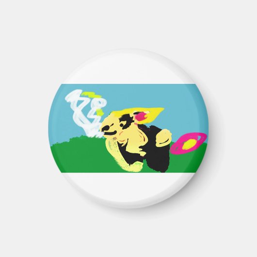 Kaninchen Spring  Magnet (Vorne)
