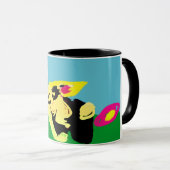 Kaninchen Spring  Tasse (VorderseiteRechts)