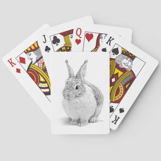 Kaninchen-Tag Spielkarten (Rückseite)