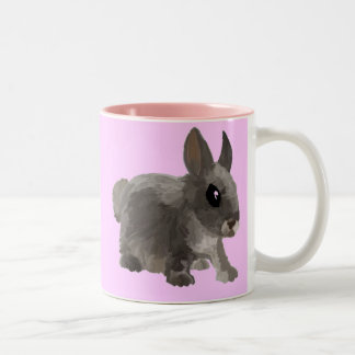 Kaninchen-Tasse Zweifarbige Tasse