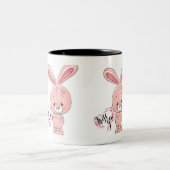 Kaninchen-Tasse Zweifarbige Tasse (Mittel)