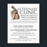Kaninchen, Tierarzt, Veterinärdienst Flyer<br><div class="desc">Kaninchen,  Tierarzt,  tierärztliche Flyer für Werbung im Tierarzt durch den Visitenkartenladen.</div>