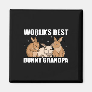 Kaninchen Tierbraun Opa Frohe Osterfeiertag Outfi Magnet