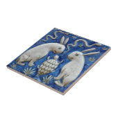 Kaninchen, Tortoise Snake Blue Fliese (Seite)