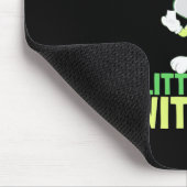 Kaninchen tragen immer ein kleines Pot Mousepad (Ecke)