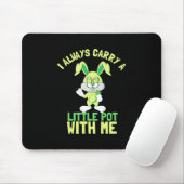 Kaninchen tragen immer ein kleines Pot Mousepad (Mit Mouse)