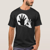 Kaninchen Trek Hand Schatten Klassischer T - Shirt (Vorderseite)