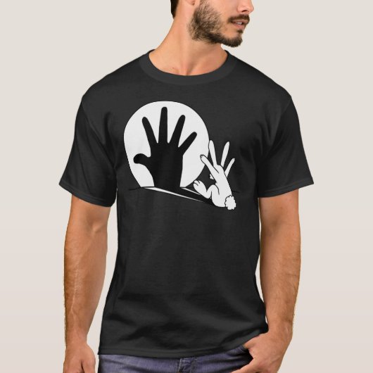 Kaninchen Trek Hand Schatten Klassischer T - Shirt (Vorderseite)
