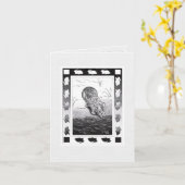 Kaninchen Trinkwasser-Blankokarte Karte (Gelbe Blume)