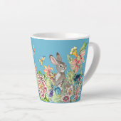 Kaninchen Türkis Chinoiserie Floral Milchtasse (Rechte Ecke)