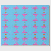 Kaninchen über dem Supermond Geschenkpapier (Flach)