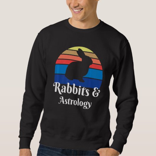 Kaninchen und Astrologie Sweatshirt (Vorderseite)