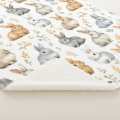 Kaninchen und Blätter Sherpadecke (3/4)