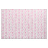 Kaninchen und Blume, rosa Stoff (Fat Quarter (45,7 x 55,9 cm))