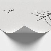 KANINCHEN UND CHRISTBAUM-GRAPHIKDESIGN GESCHENKVER GESCHENKPAPIER (Ecke)